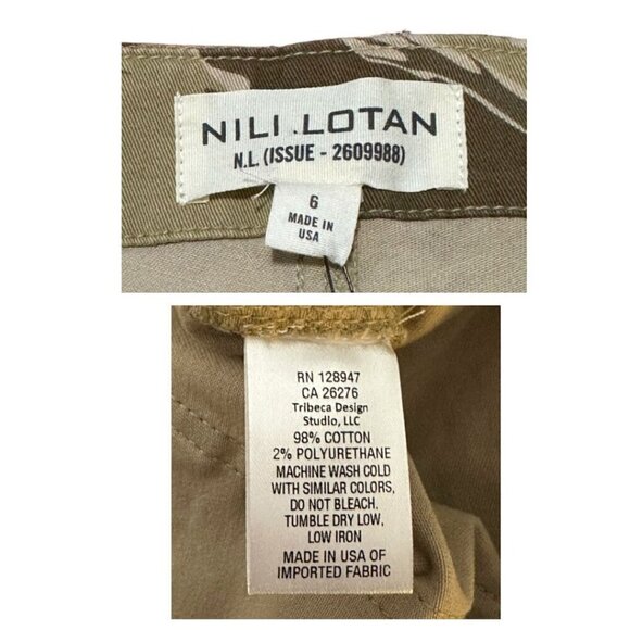 Nili‎ Lotan Cropped French Military Pant, Khaki Tiger Camo, Size 6, New with tag - Picture 6 of 12